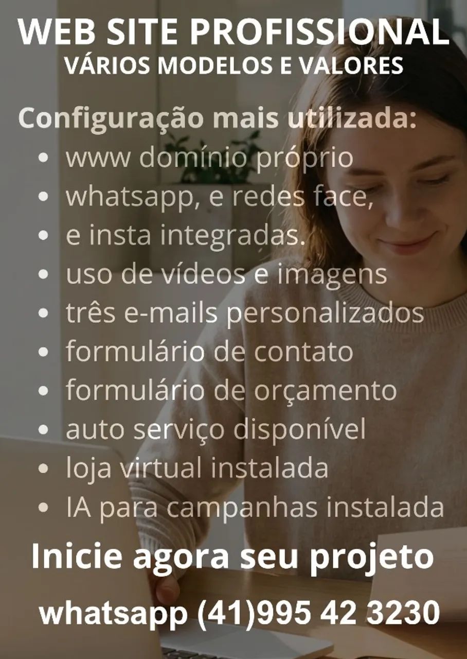 Web site profissional para sua atividade