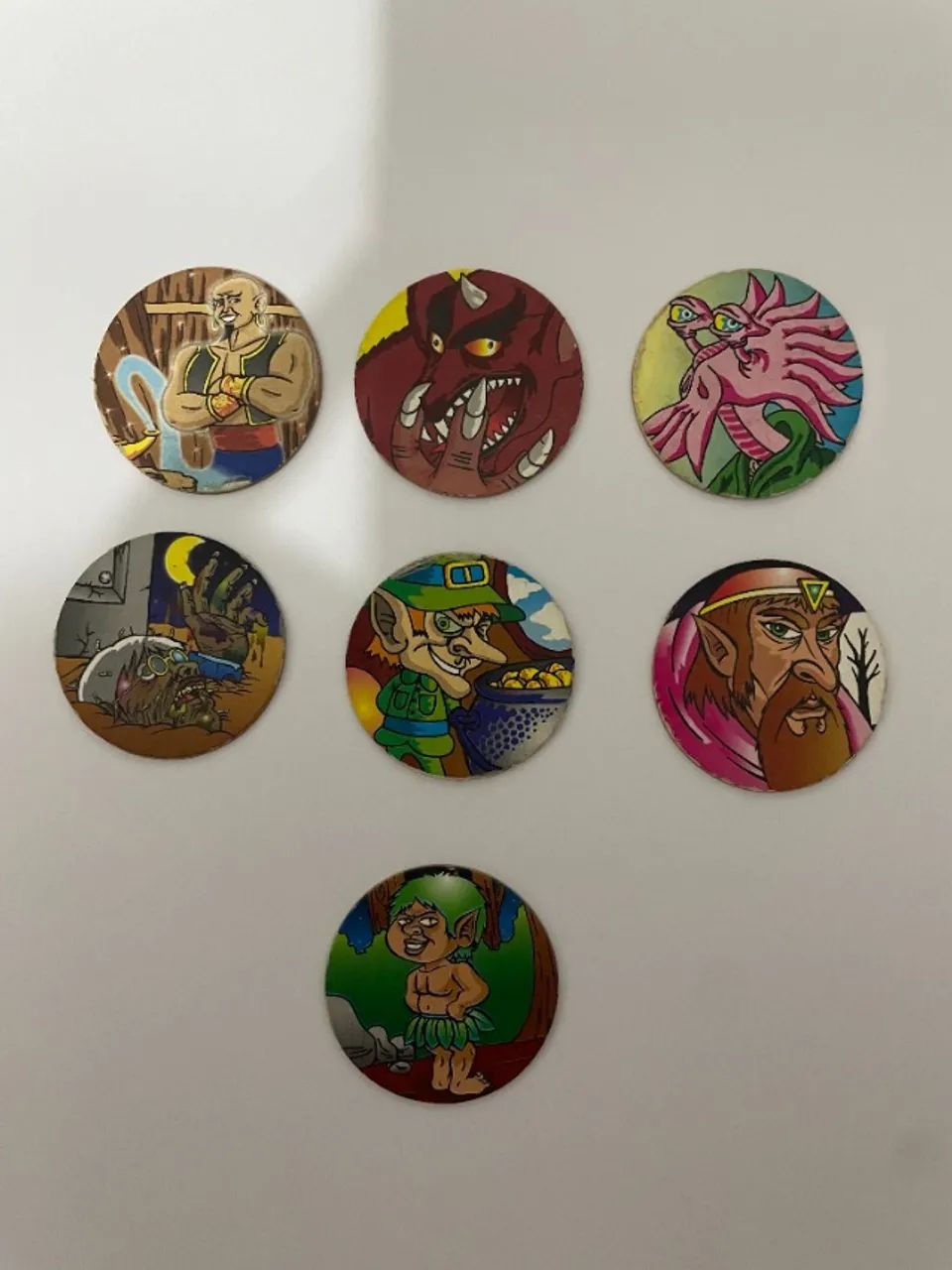 Lote com 8 Tazos Buzzy Caps Original