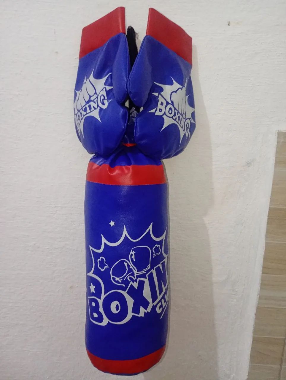 Saco de pancada infantil e luvas - Foto 3