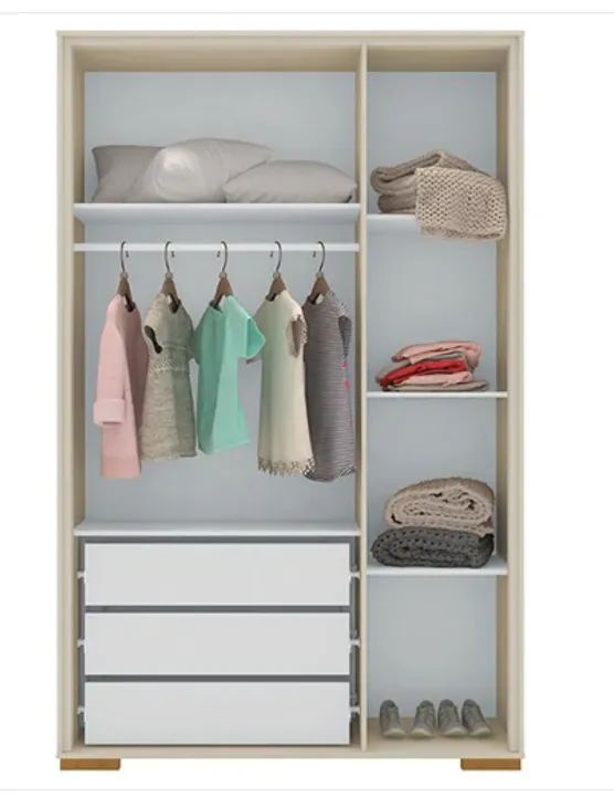 Quarto Infantil Guarda Roupa e Berço/Cama