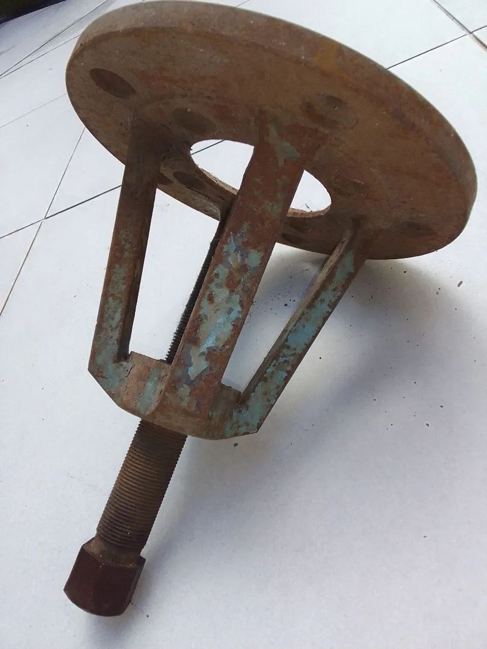 RARO EXTRATOR ANTIGO DE CUBOS E FLANGES MECÂNICA PESADA DÉCADA DE 40 50. RELÍQUIA ABSOLUTA - Foto 5