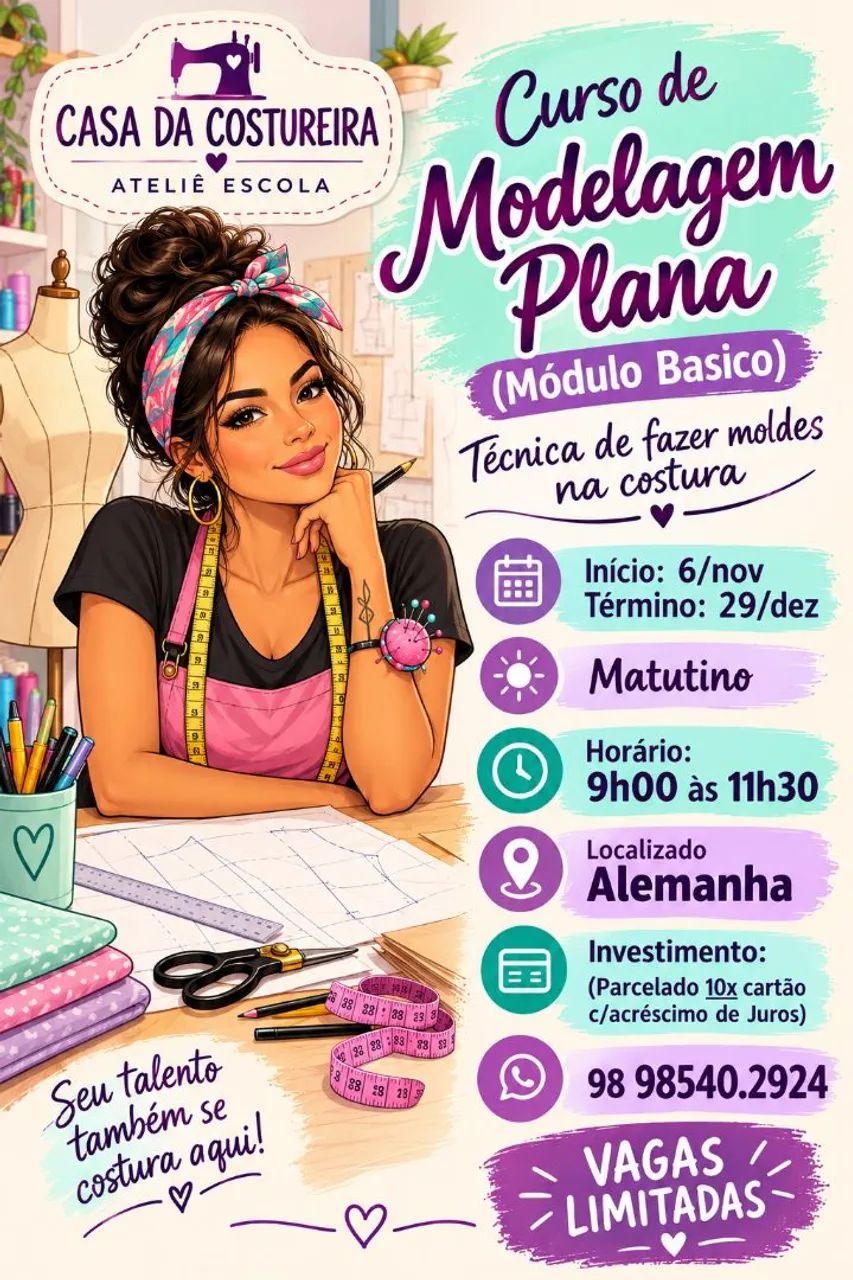 Curso Modelagem Plana Básico 