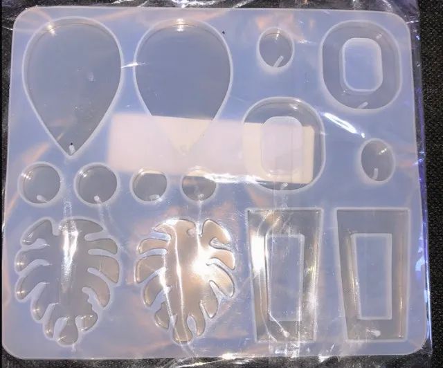 Molde de Silicone para Resina, Brincos e Pingentes Artesanais - Foto 2