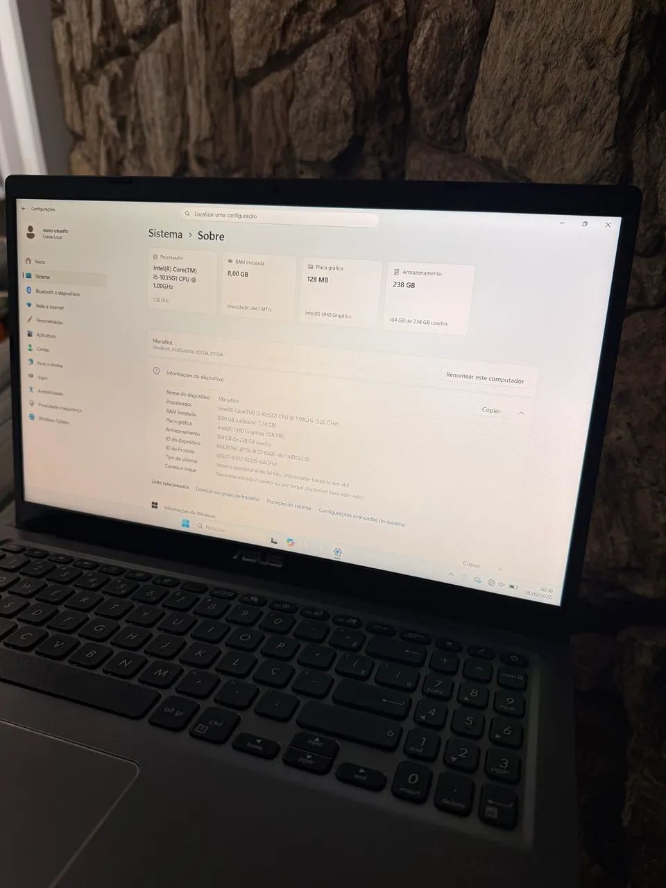 Notebook ASUS VivoBook i5 10ª Geração | 8GB RAM | SSD 256GB - Foto 3