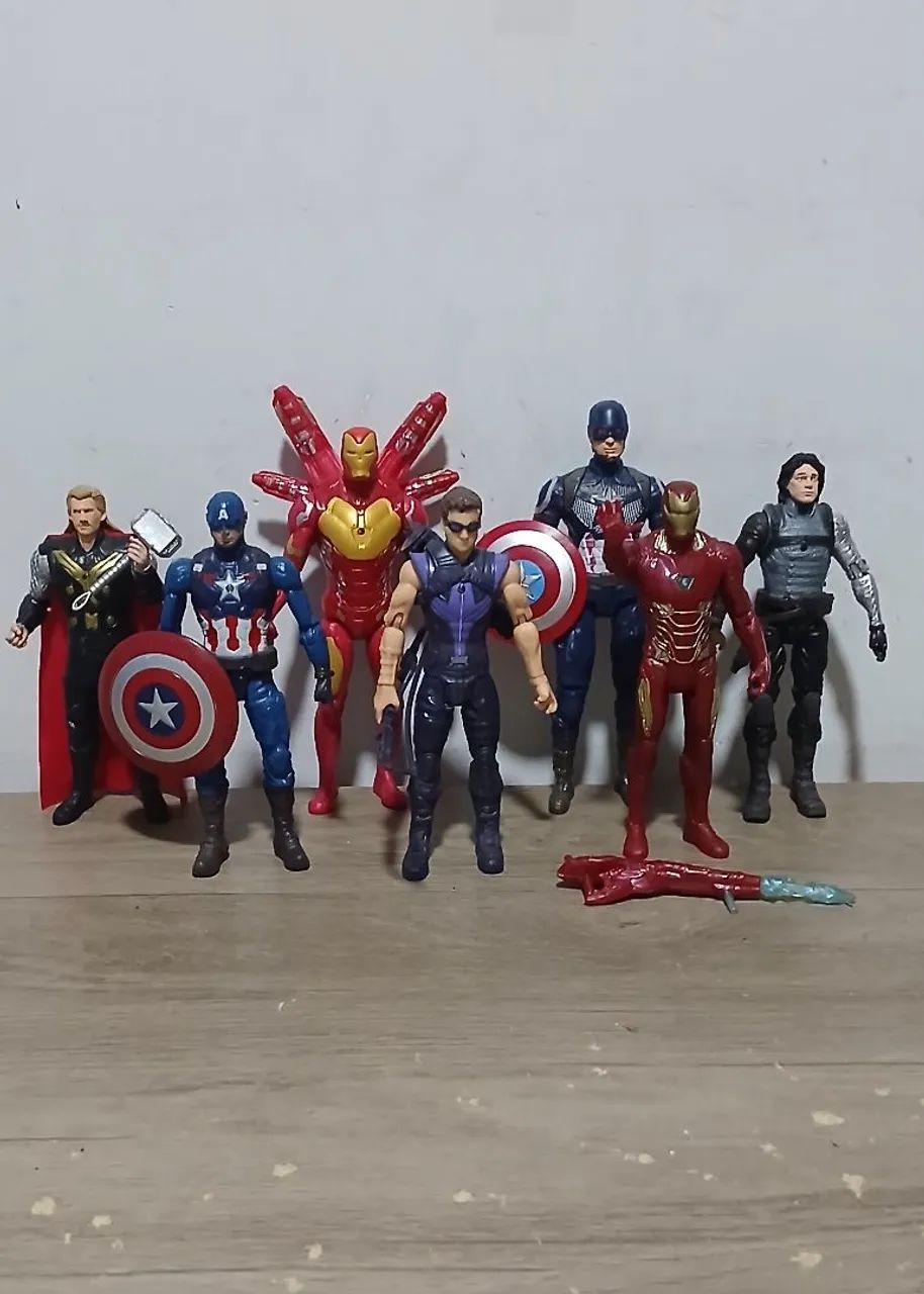 Bonecos vingadores marvel bootlegs lote