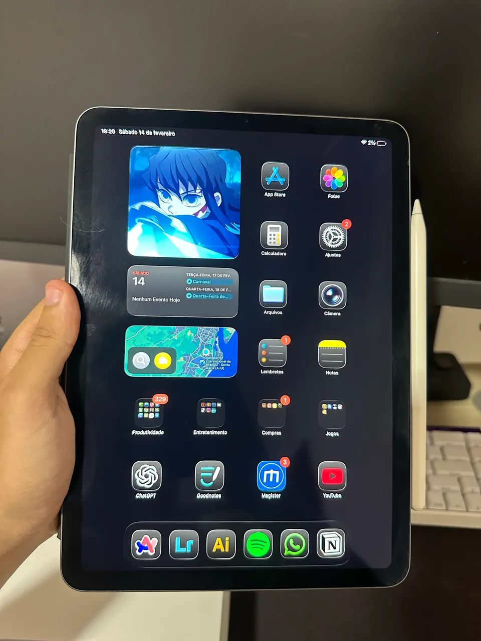 Ipad Air 4 geração + Apple Pencil Original - Tablets e E-Readers