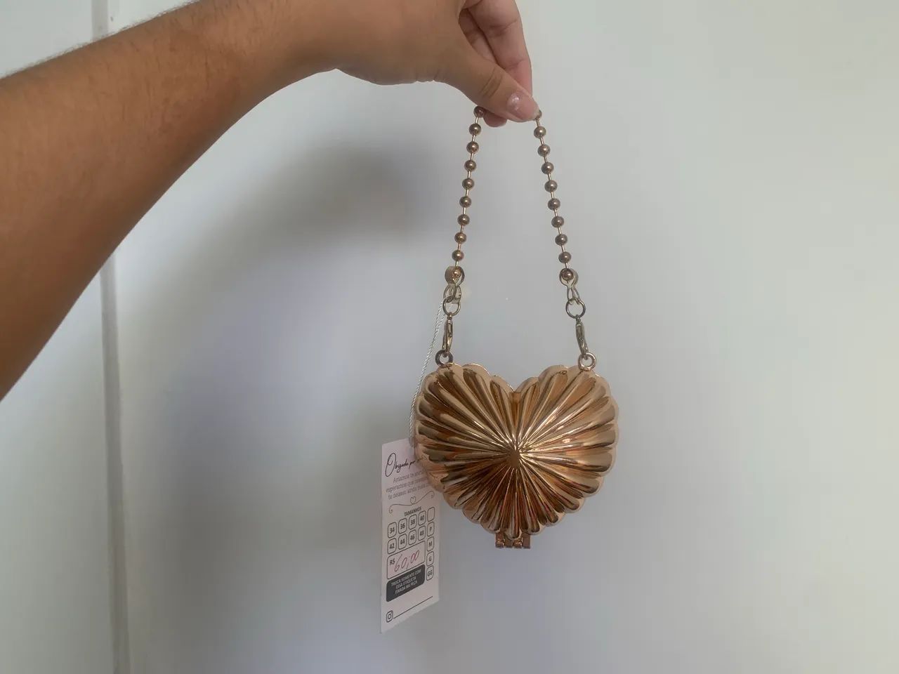 Bolsa concha dourada nova  - Foto 2