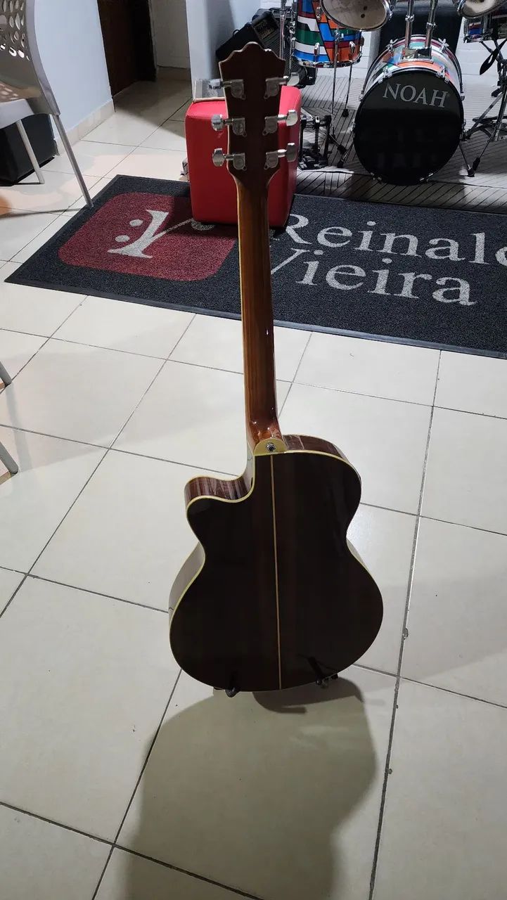 Violão elétrico tagima, ventura, aço - Foto 4
