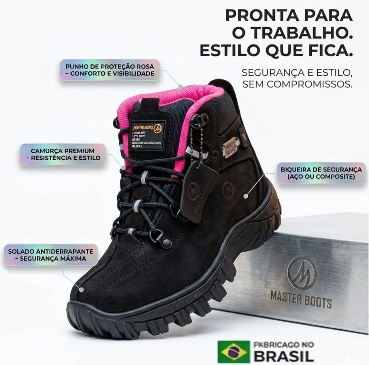 Bota Feminina Palmilha Confort - Foto 2