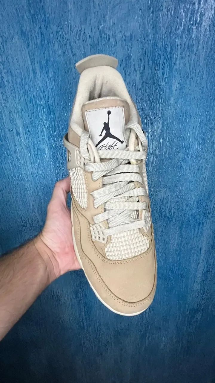 Air Jordan 4 Bege - Foto 6