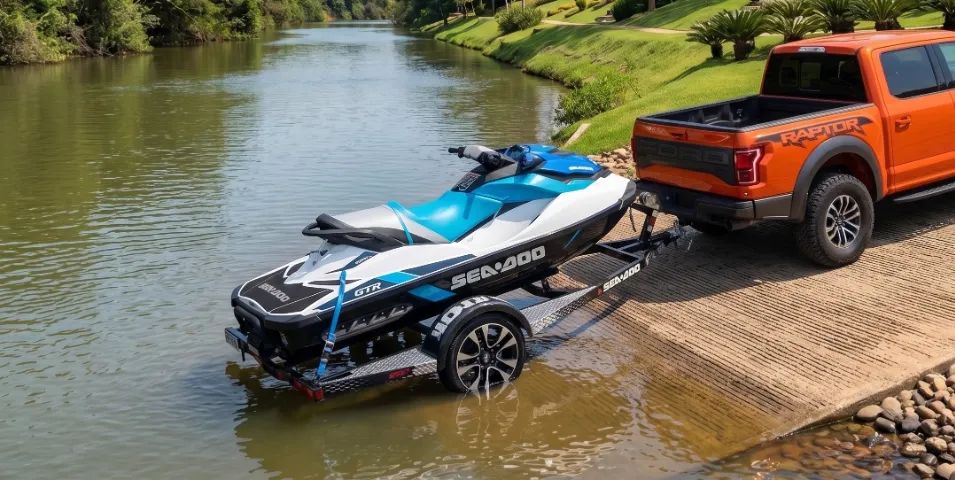 Reboque / Carretinha Premium para Jet Ski Forzza - Aro de Liga Leve e LED 