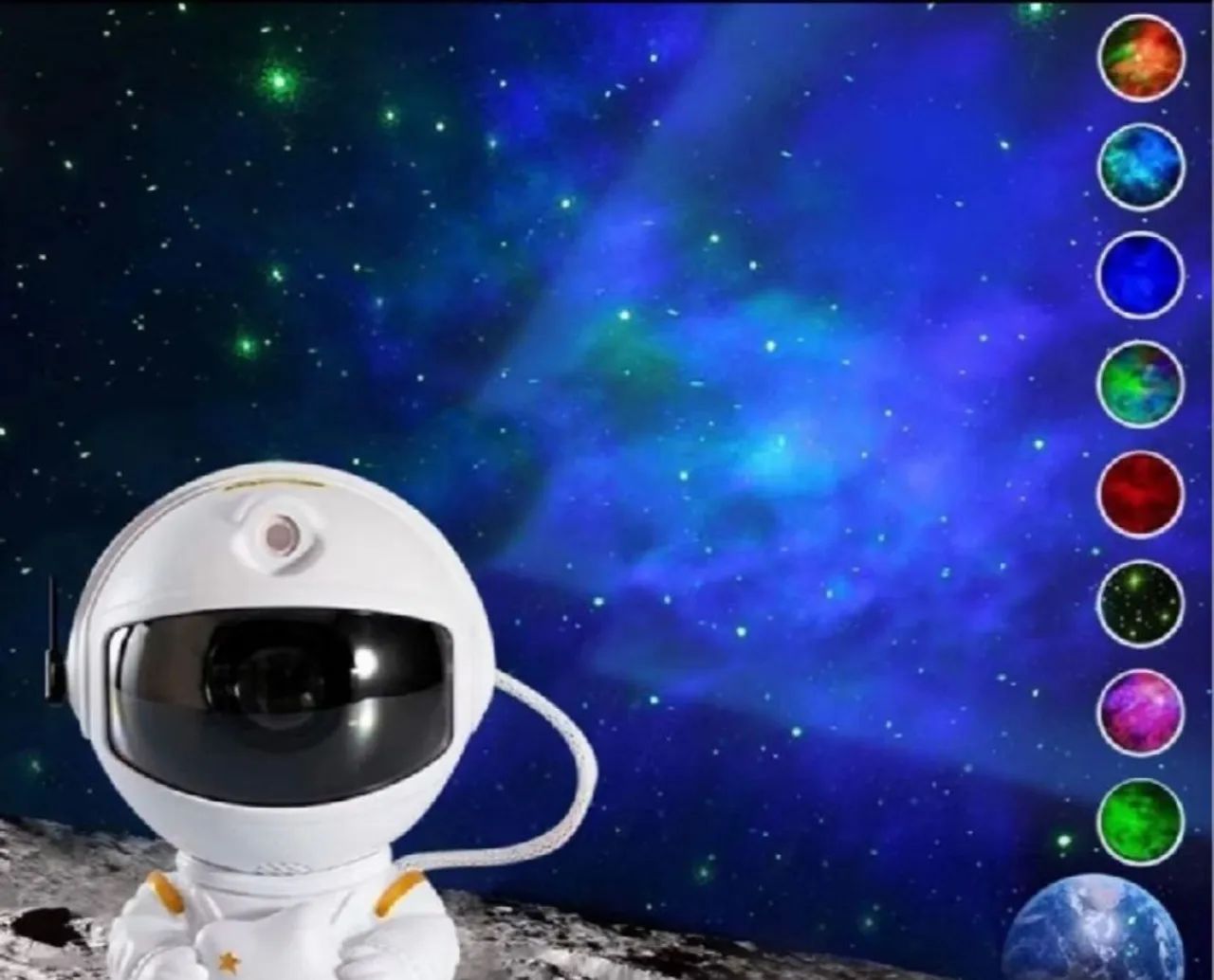 Projetor Astronauta Galáxia - Luz De Estrelas - Foto 3