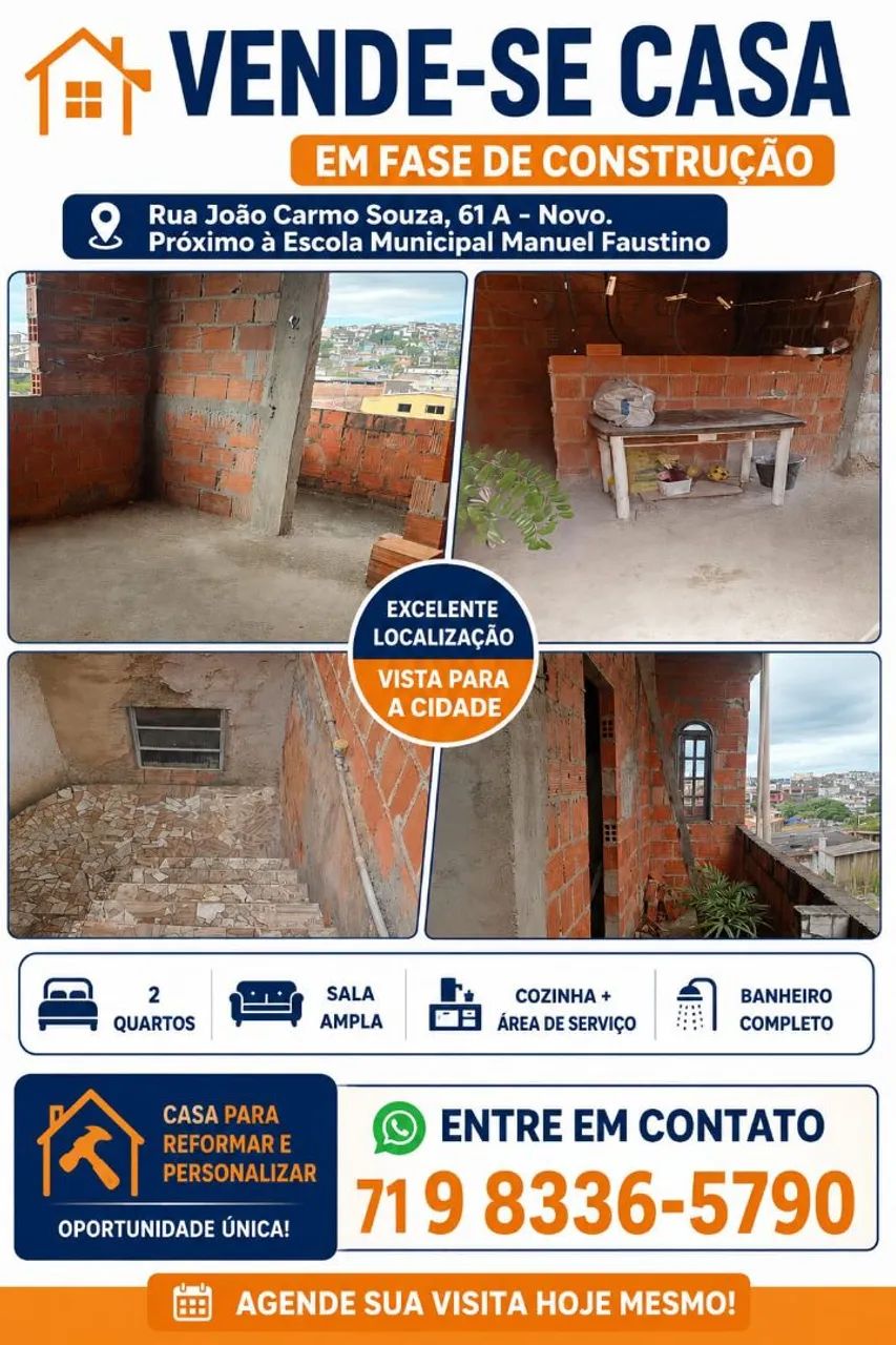 Casa à venda (em contrução)