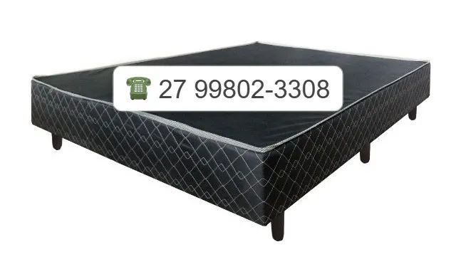 ! BASE BOX CASAL EMOBILI 138 X 188-FRETE GRATIS