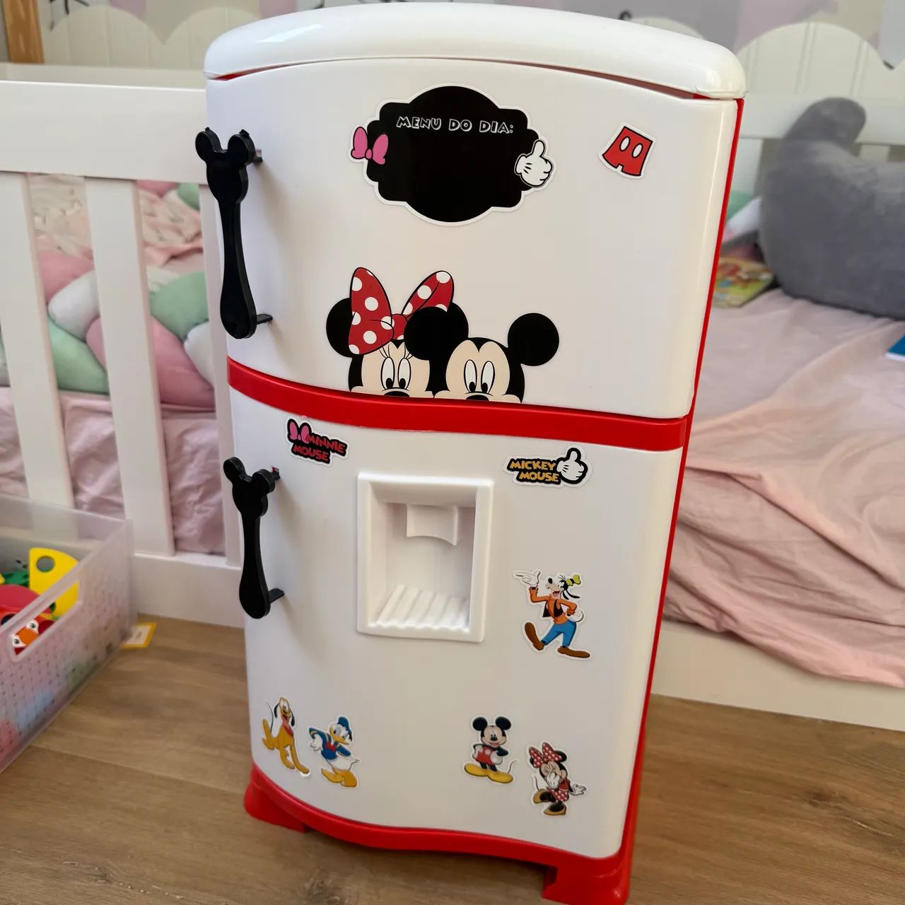 Geladeira Infantil Do Mickey E Minnie
