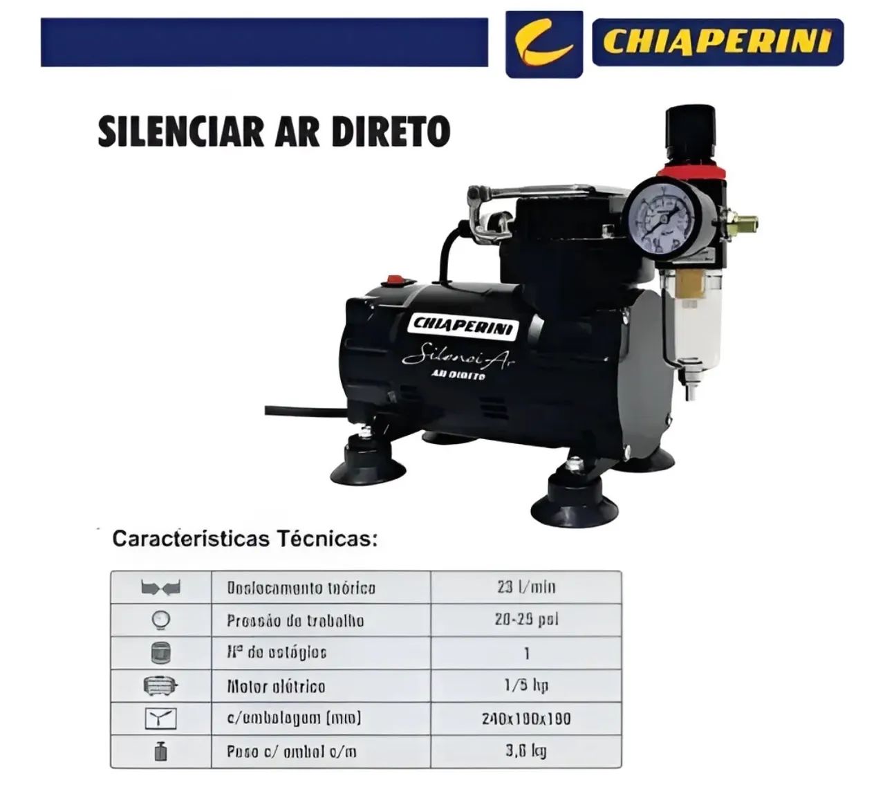 Compressor Aerografo Chiaperini 