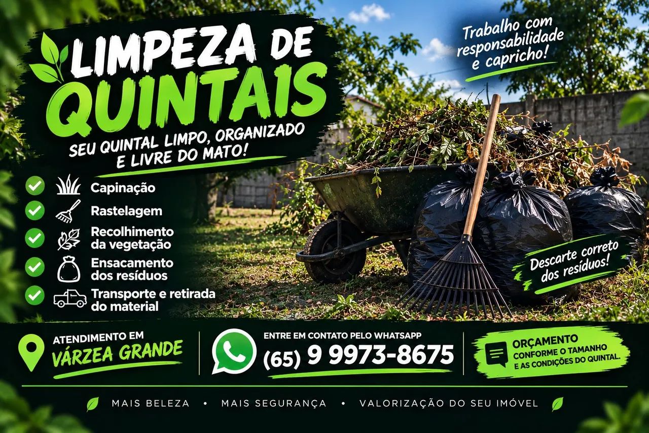  LIMPEZA DE QUINTAIS -  VÁRZEA GRANDE
