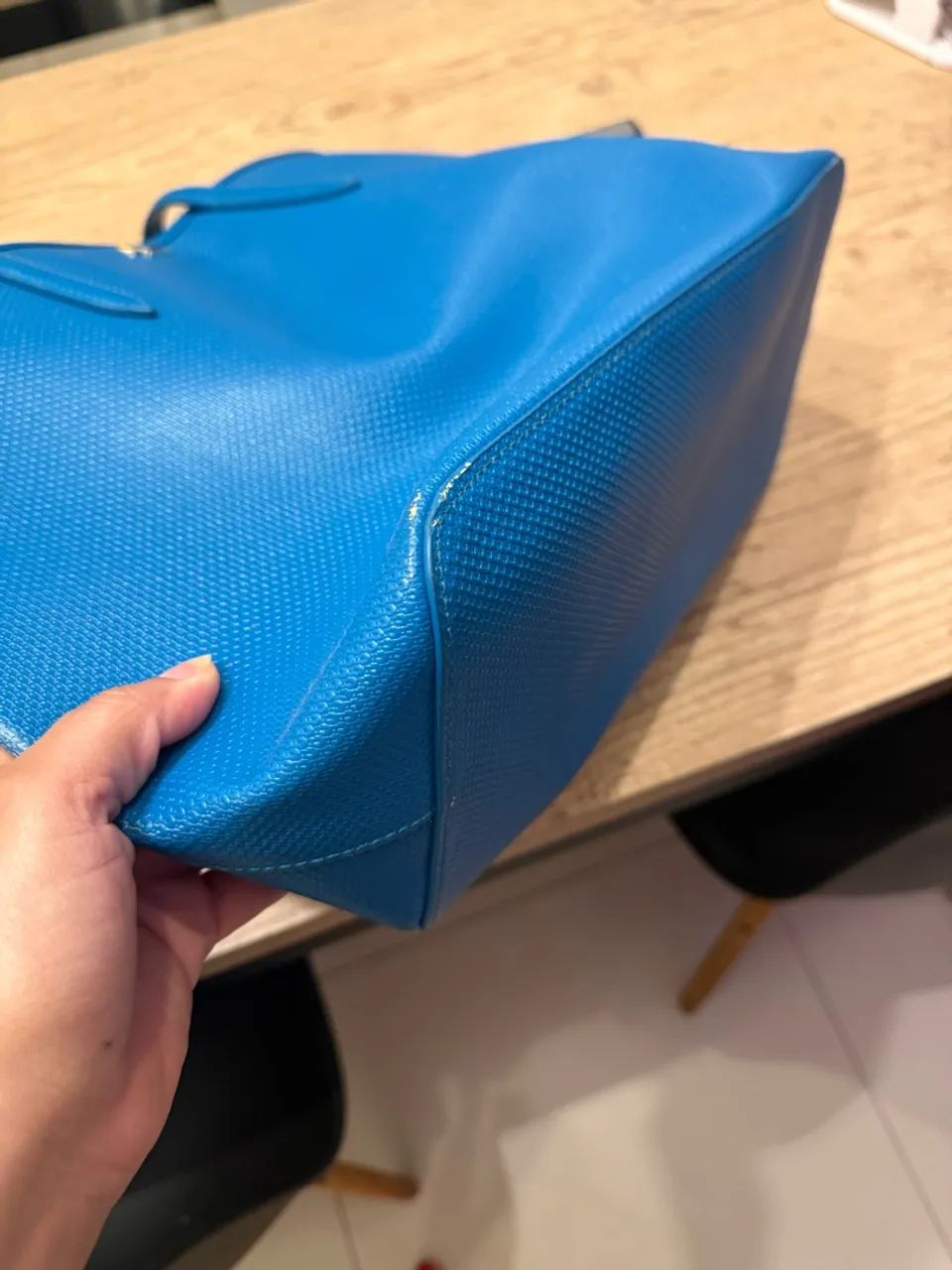 Bolsa Lacoste couro - Foto 3