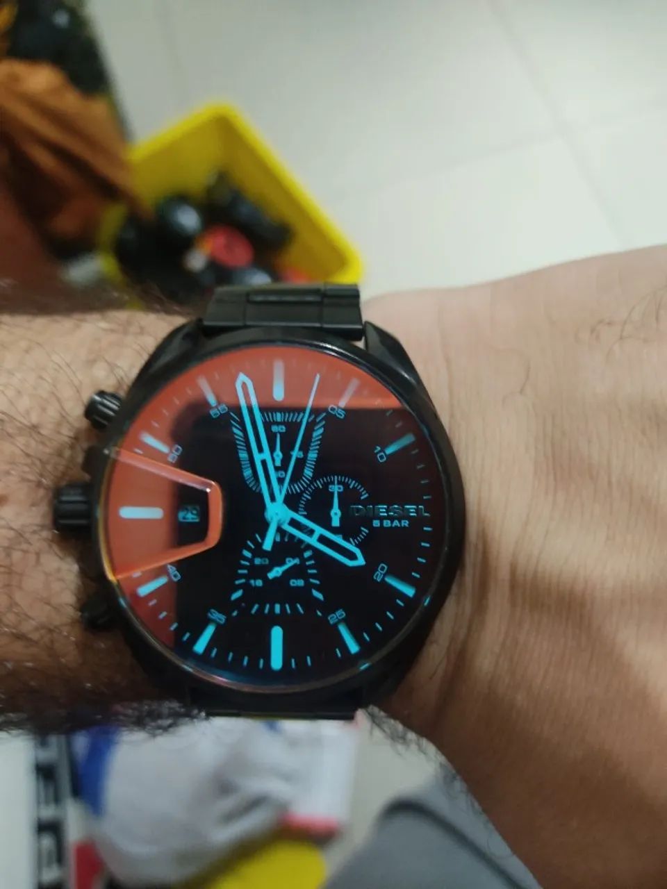 Relógio Diesel Ms9 Chrono Masculino - Preto Original