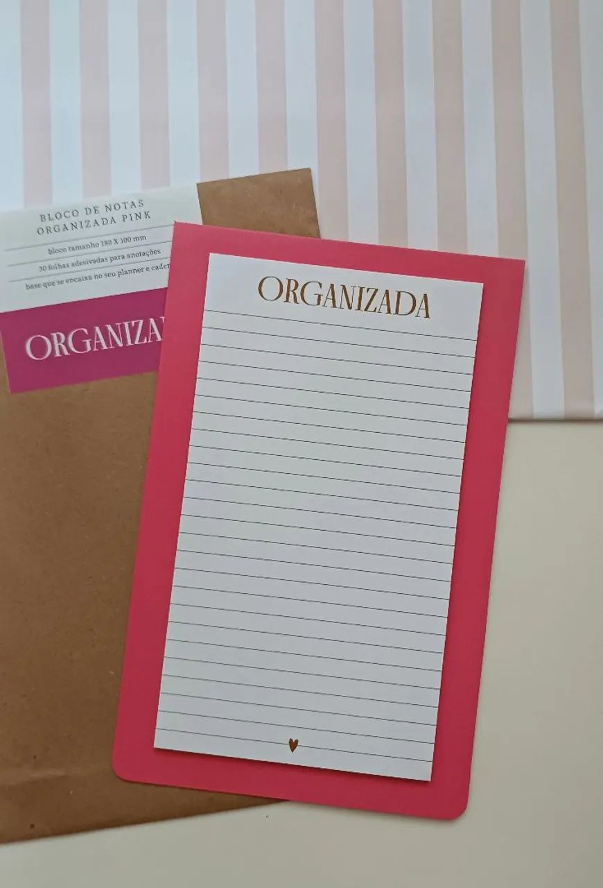 Pink Meg & Meg Organized Notepad