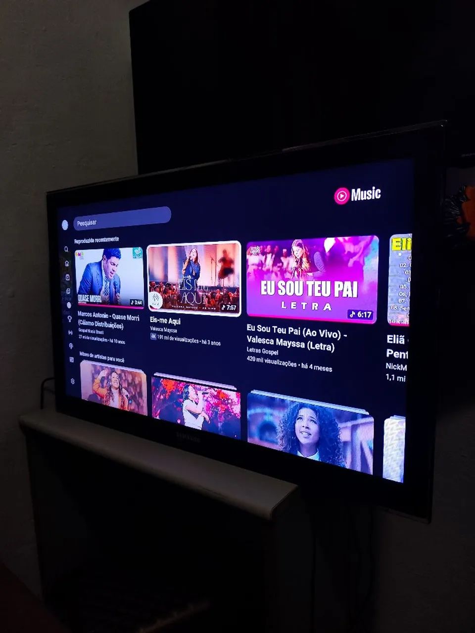 Tv 40 polegadas Samsung com smart box 