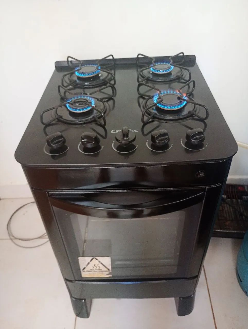 Fogão Esmaltec 4 bocas. Mesa de vidro, entrego  - Foto 5