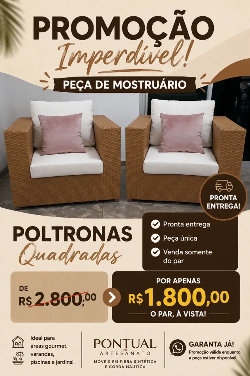Poltrona quadrada