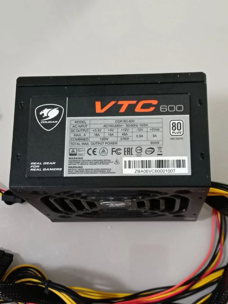 Fonte 600w cougar 