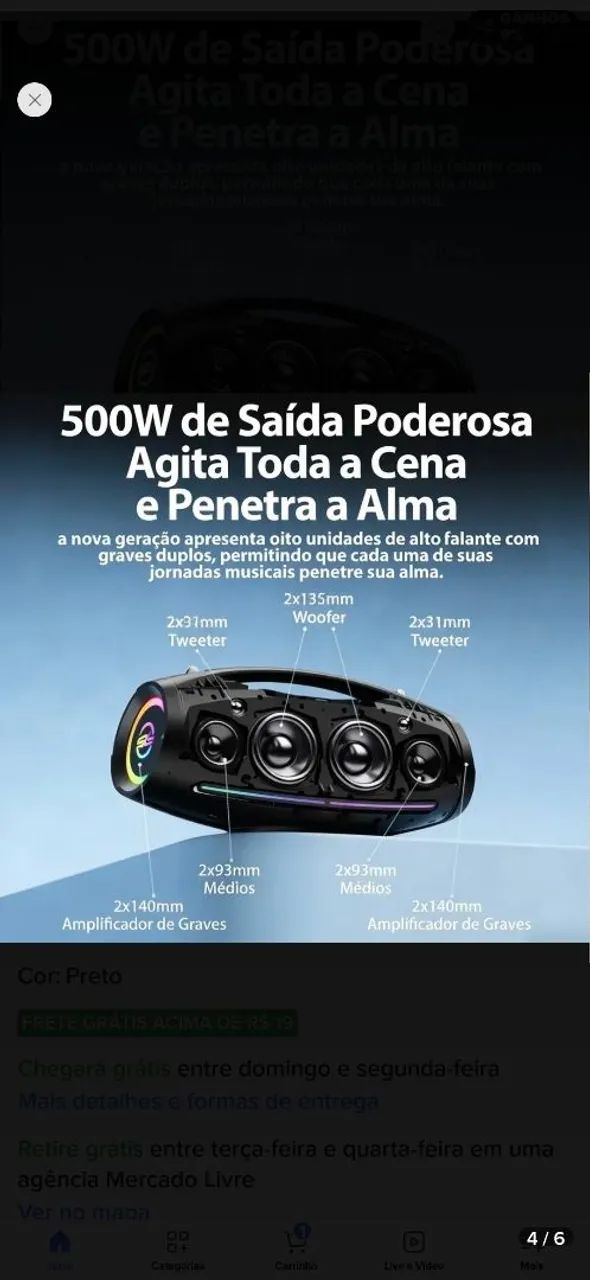 Boombox basike 500W 