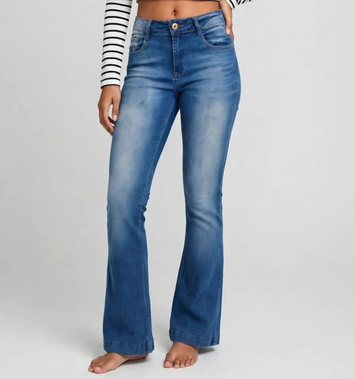 Calça jeans azul novo