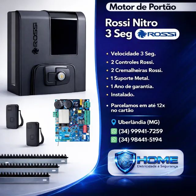 Sliding Gate Motor/Rossi Nitro - Ultra-Fast: 3 Seconds