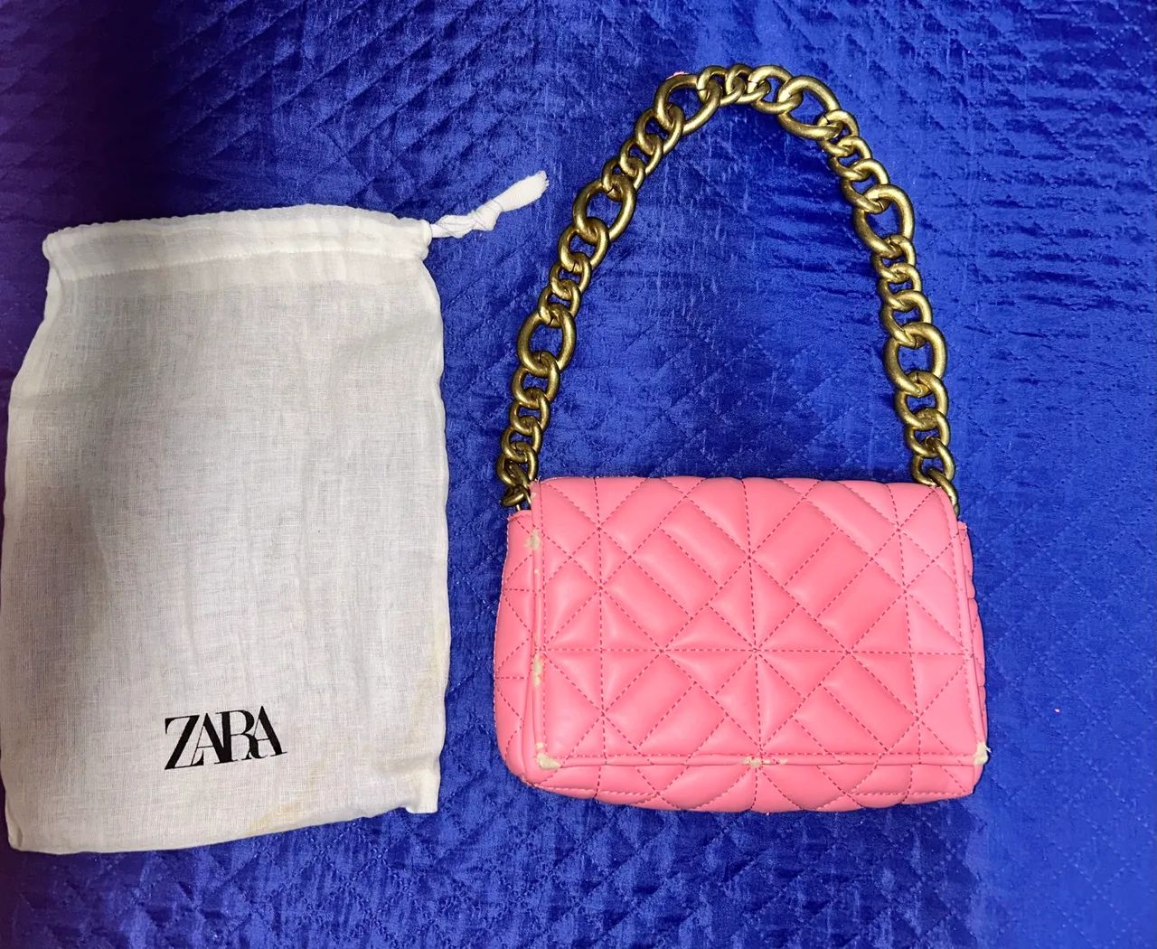 Bolsa Santa Lolla Bege e Zara Rosa usada - Foto 4