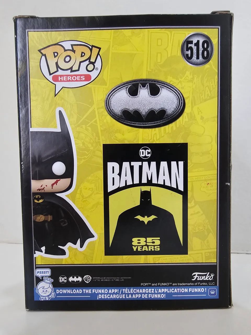 Funko Pop Batman #518 Bloody 85 Anos Original - Foto 2