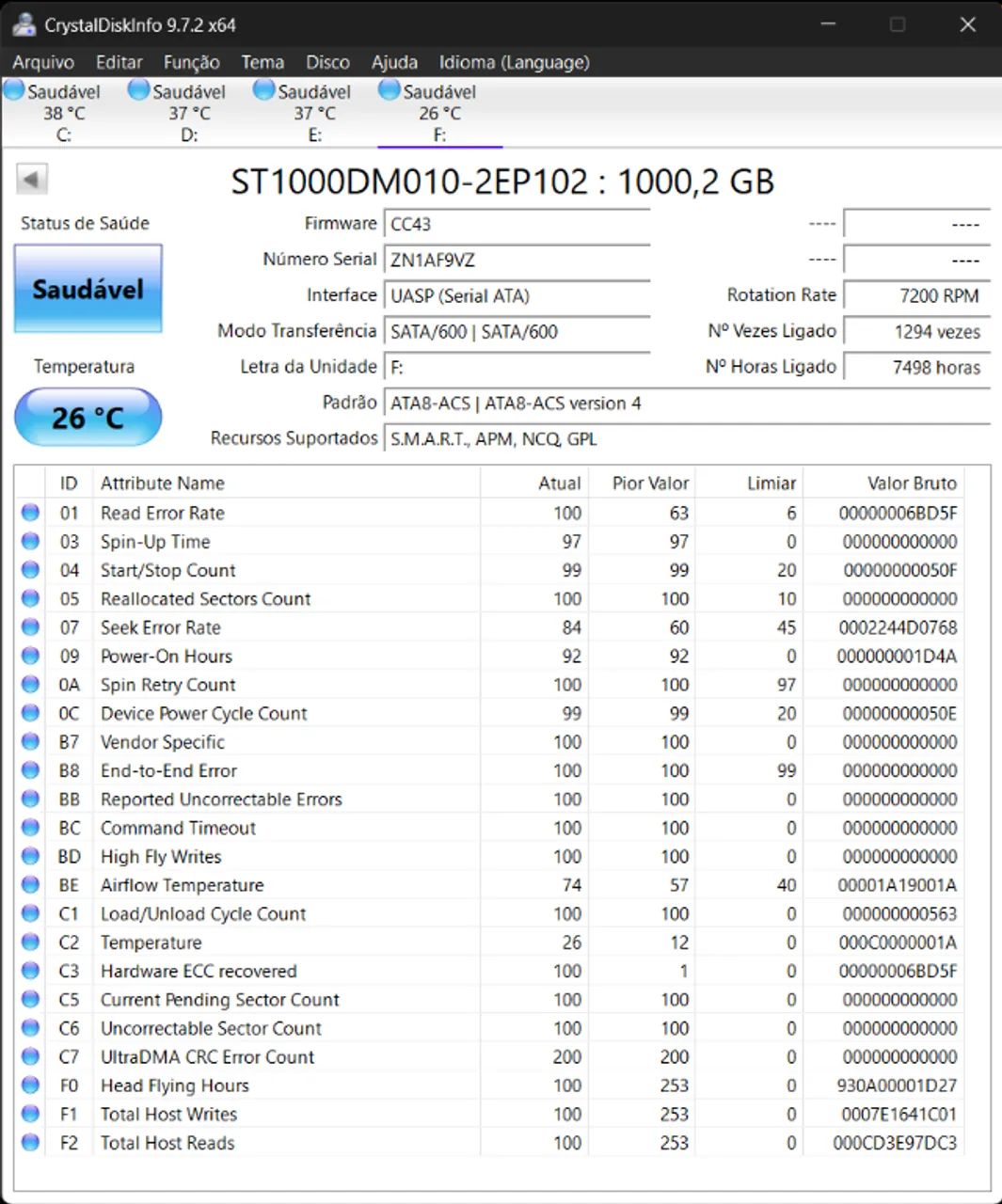 HD de 1Tb usado - Foto 2