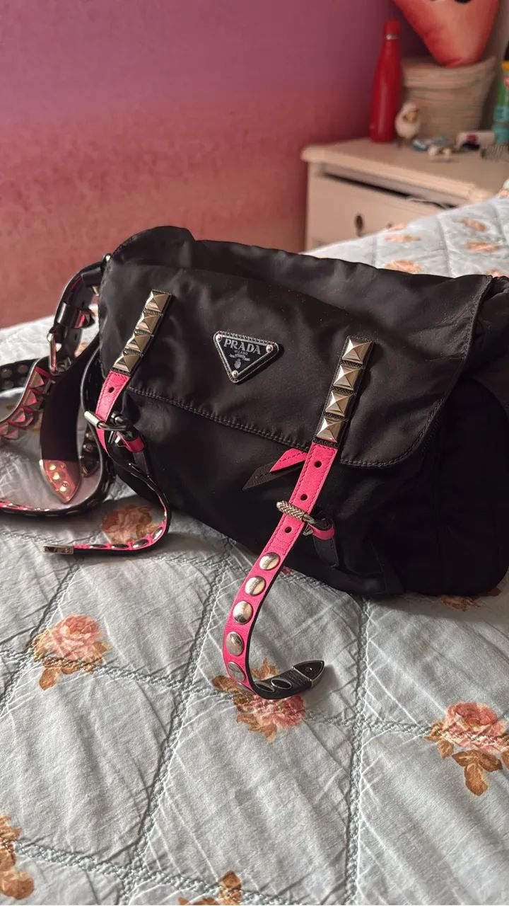 Bolsa Prada original maravilhosa - Foto 4