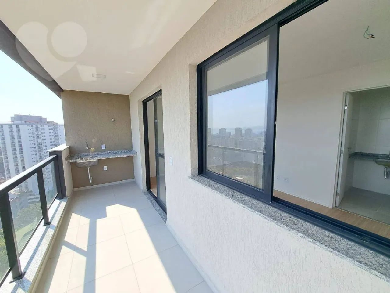 Studio, varanda gourmet vista panorâmica
