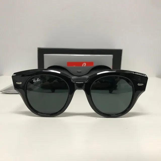 óculos de sol ray ban roundabout black
