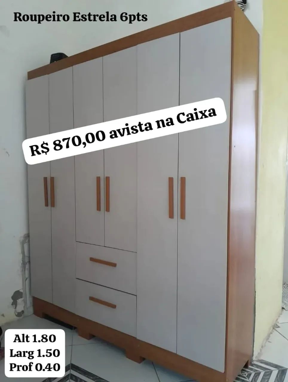 Roupeiro Estrela 6pts novo na caixa  - Foto 2