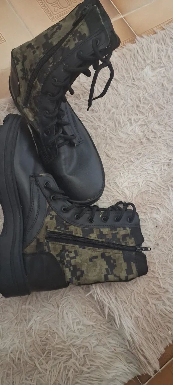 Vendo coturno cores do Exército  - Foto 4