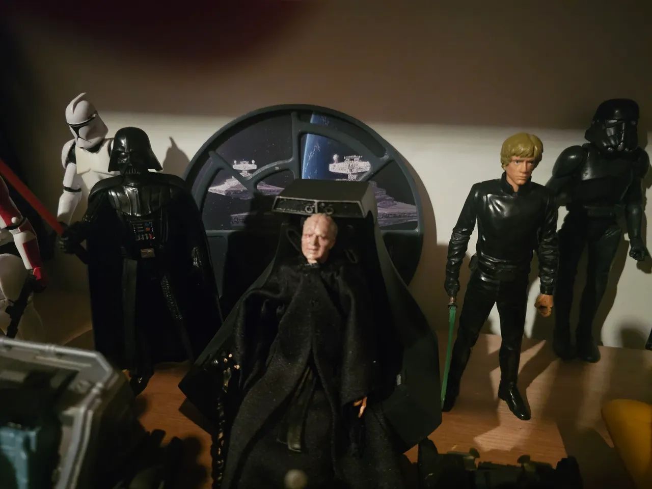 Darth Vader, luke e papaltine star wars 
