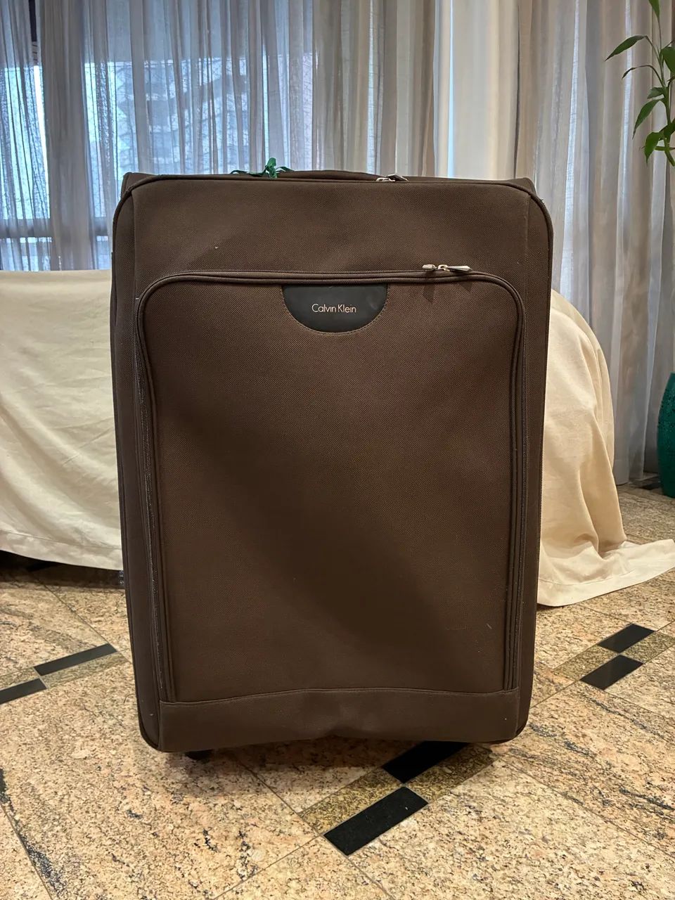 Mala Extra Grande Calvin Klein marrom 