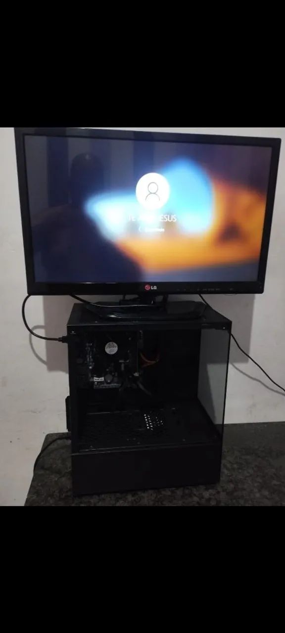 COMPUTADOR CORE I5,8GB,500GB,FONTE E GABINETE GAMER + TV MONITOR LG 22" HDMI,VGA,CONVERSOR