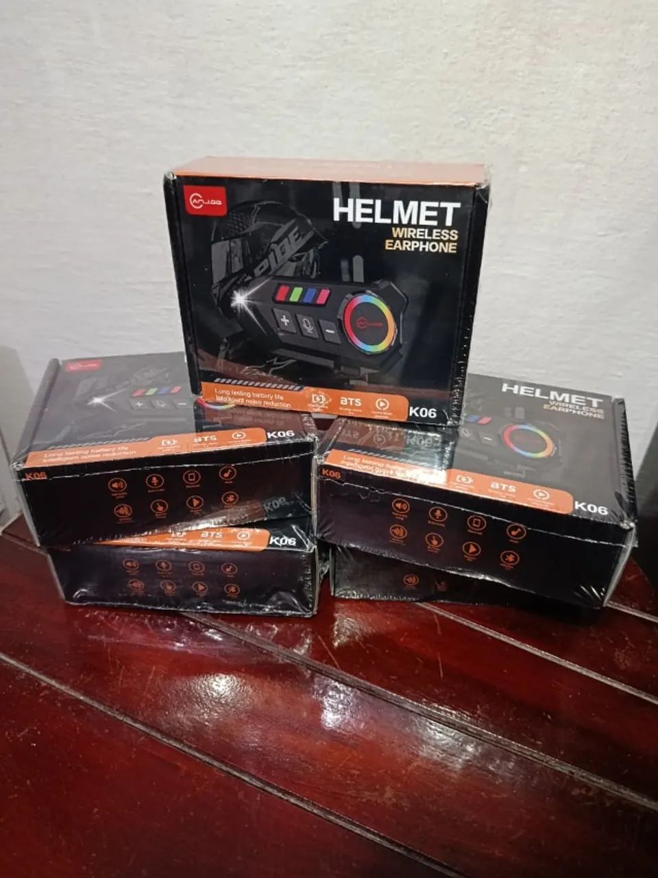 Fone de ouvido intercomunicador de capacete Helmet