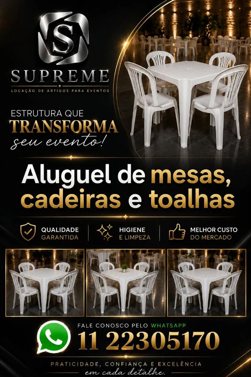 Aluguel de mesas e cadeiras  - Foto 5