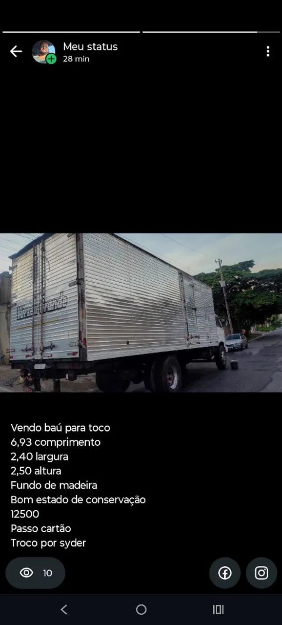 Vendo baú toco
