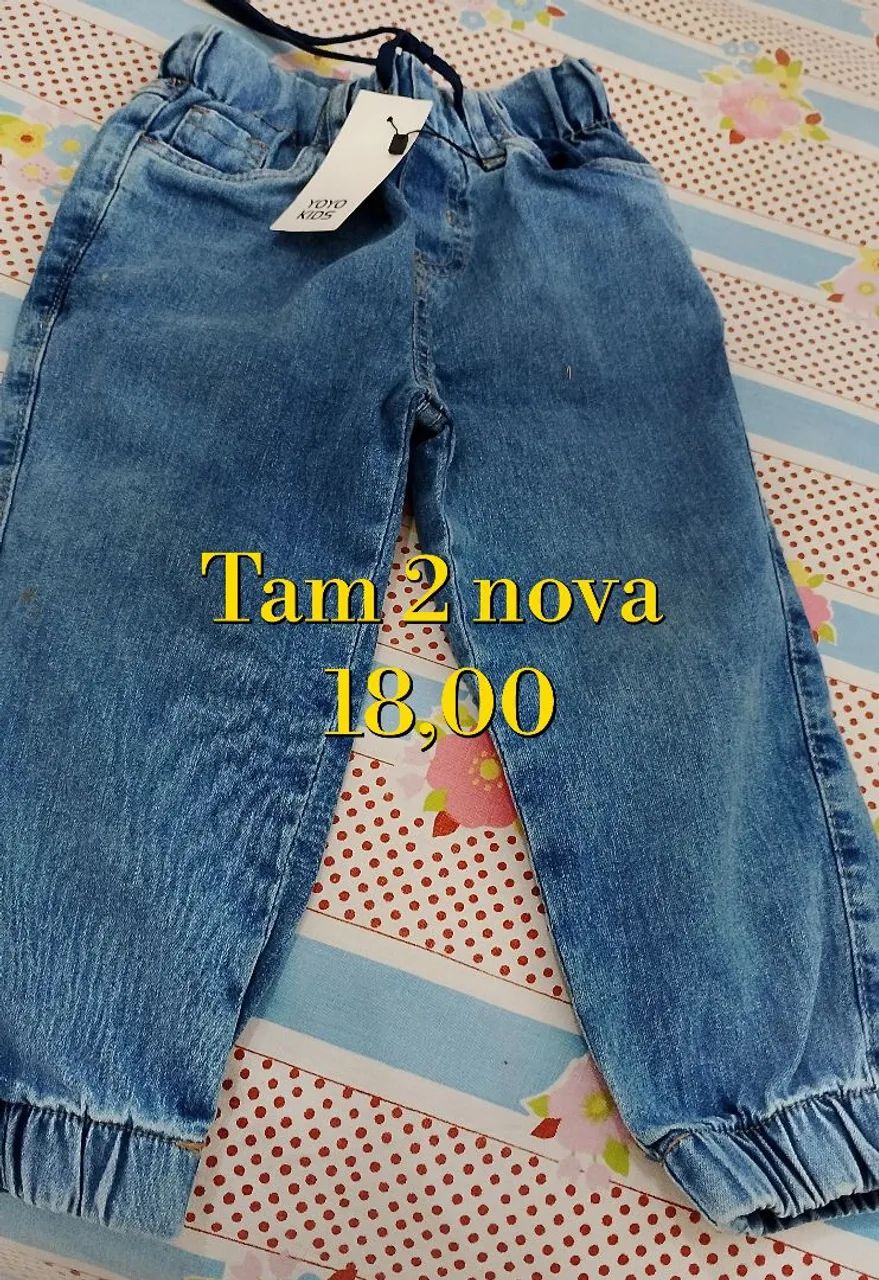 Calça jeans infantil nova 