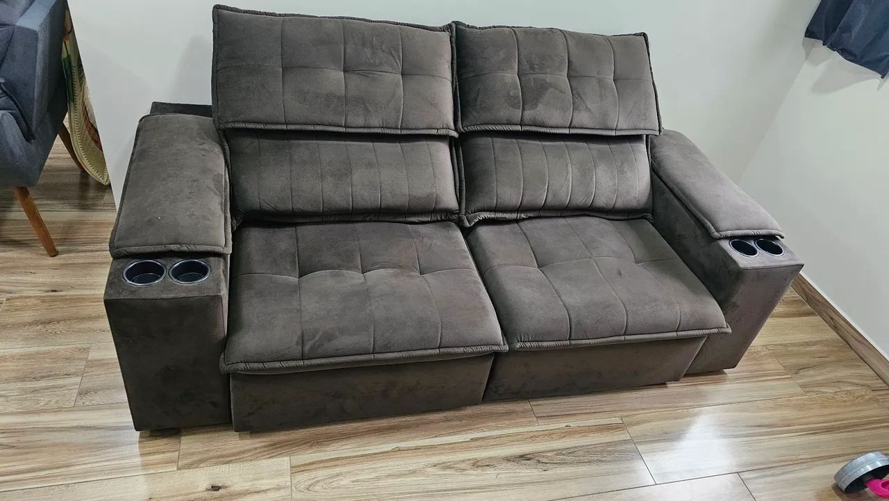 Sofa encosto e assento retrátil  - Foto 4
