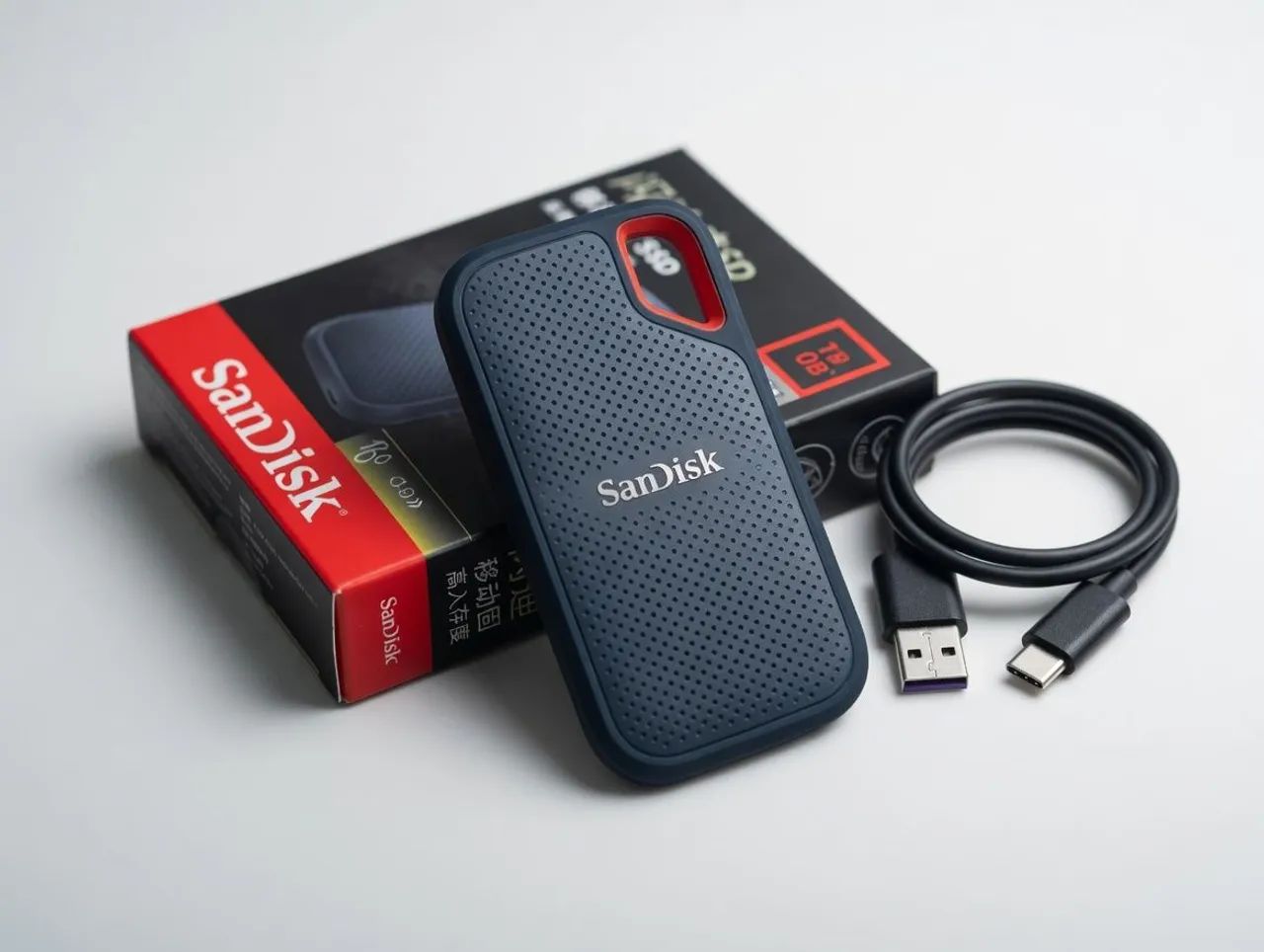 【中古】SanDisk SSD 1TB Extreme Portable SSD SanDisk Extreme Portable SSD 1TB - alta Velocidade - Armazenamento