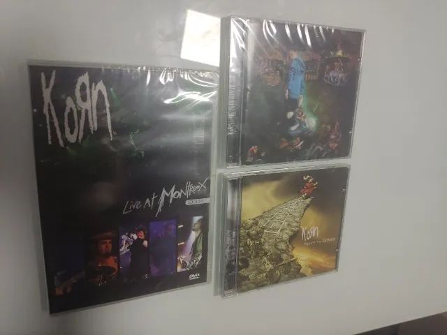 2 Cds da banda Korn + 1 DVD (2 ainda lacrados)