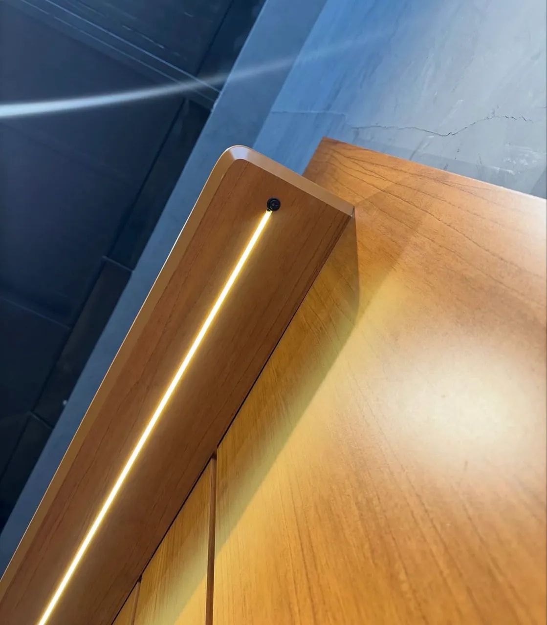 Painel até 75 Polegadas Lumi 2,19 m Cedro + Nicho Liv 2,18 m Entrega Rápida - Foto 4